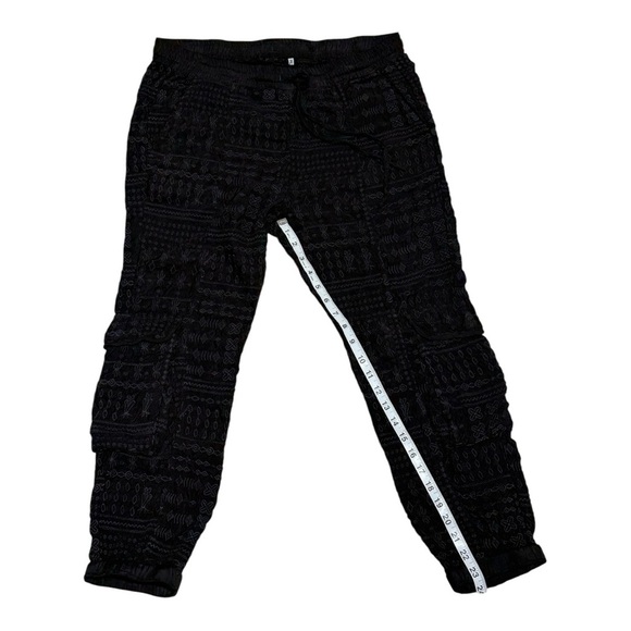 Johnny Was Sara Supra Cargo Joggers In Black Size M - Picture 10 of 12